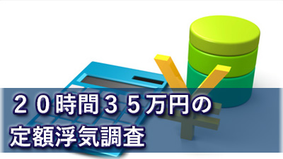 探偵名古屋 浮気調査名古屋 20時間35万円の定額浮気調査