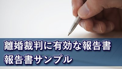 探偵名古屋 浮気調査名古屋 離婚裁判に有効な報告書報告書サンプル